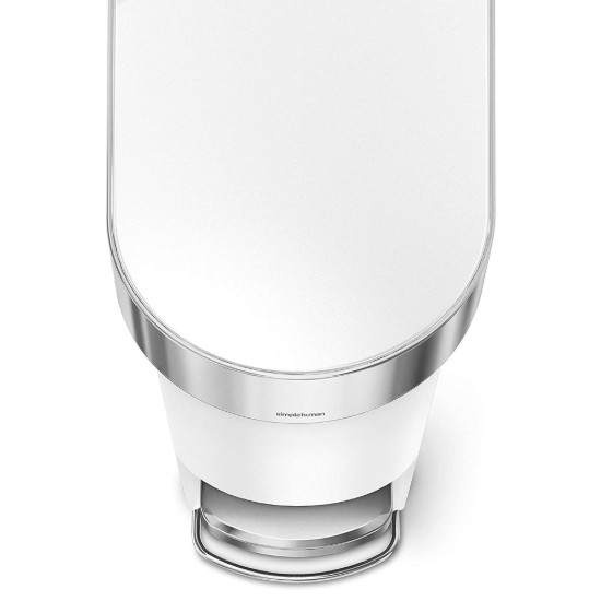 Afvalbak ''Slim'', met pedaal, 40 L, kunststof, White - simplehuman