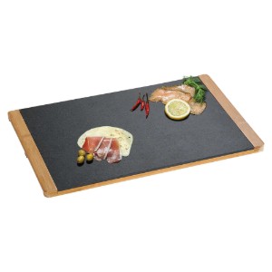 Serving platter, 45 x 30 cm, slate - Kesper