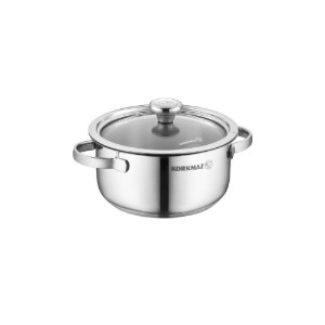 RVS steelpan, met deksel, 14cm/1L, "Minika" - Korkmaz