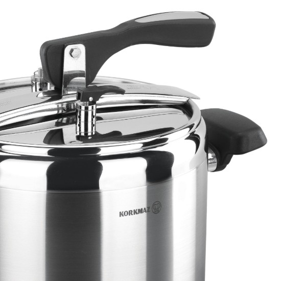 Pentola a pressione, acciaio inossidabile, 20cm/7L, "Turbo" - Korkmaz