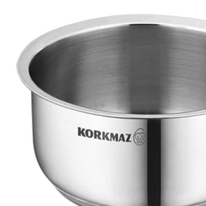 Steelpan, RVS, 12cm/0.75L, "Minika" - Korkmaz