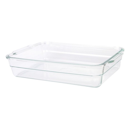 Rectangular food storage container, made from glass, 2200 ml – Glasslock