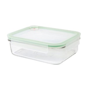 Rectangular food storage container, made from glass, 2000 ml, "Air Type" - Glasslock