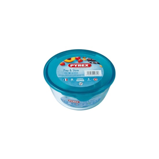 Glass bowl with lid, made of heat-resistant glass, "Prep&Store", 14 cm / 500 ml - Pyrex