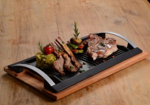 Dual tray, 48 x 26 cm, LAVA