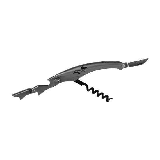 3 i 1 "Twin Pull" korkskruv, Silver - Grunwerg