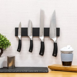 Magnetisch messenrek, 30 cm, zwart - Grunwerg