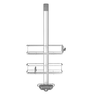 Adjustable holder for shower cabin, anodized aluminum - simplehuman