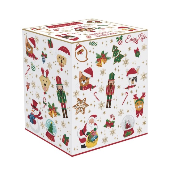 Mug con coperchio e infusore, 370 ml, "CHRISTMAS FRIENDS" - marchio Easy Life