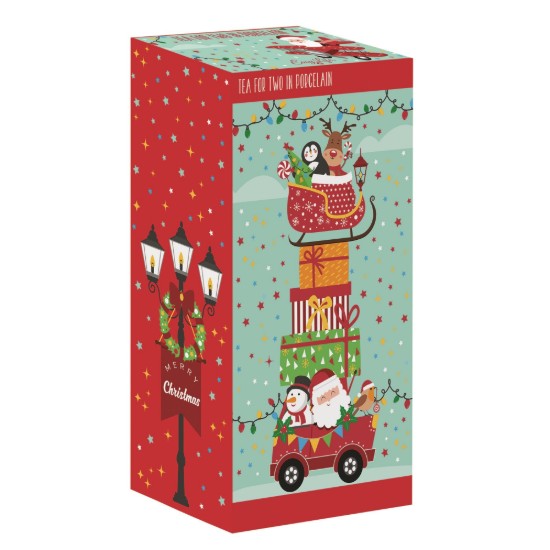 Serviço de chá, porcelana, "SANTA'S FRIENDS" - marca Easy Life