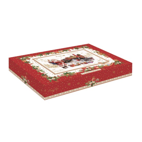 Prato oval de porcelana, 30x20,5 cm, "CHRISTMAS MEMORIES"- Easy Life marca