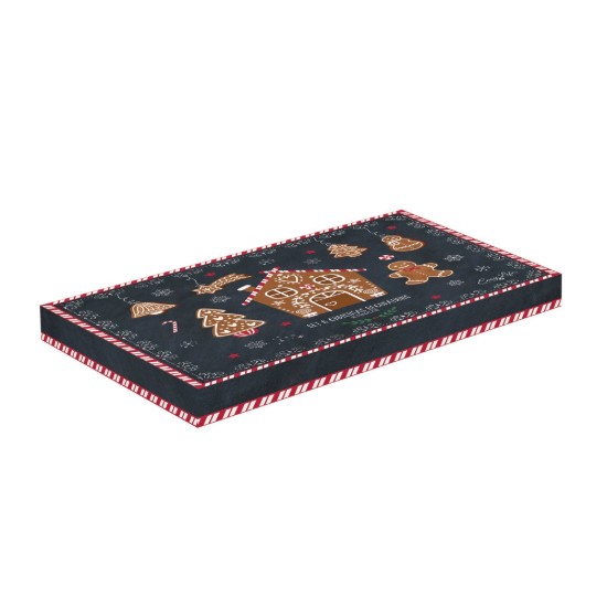 Set van 6 kerstboomversieringen, porselein, "GINGERBREAD" - merk Easy Life