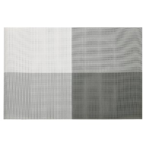 Set van 4 tafelmatten, grijs, 45 cm