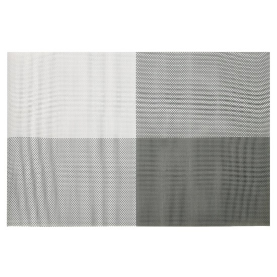 Set di 4 tovagliette, grigio, 45 cm