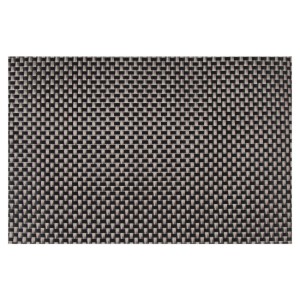 Set van 4 tafelmatten, 45 × 30 cm, Zwart