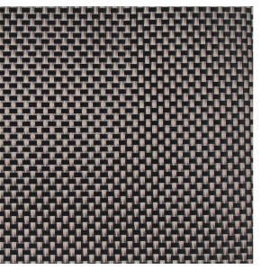 Set van 4 tafelmatten, 45 × 30 cm, Zwart