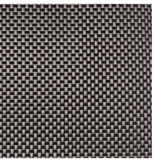 Set di 4 tovagliette, 45 × 30 cm, Nero