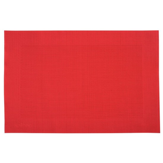 Tafelmat "Rahmen", 42 x 32 cm, vinyl, rood - Saleen