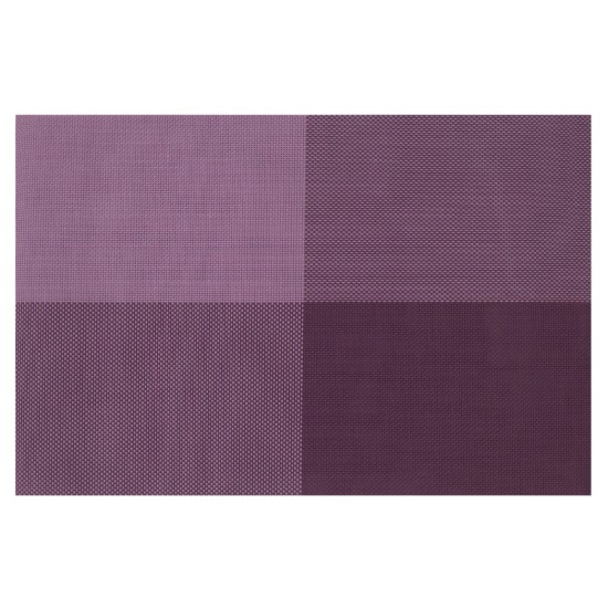 Set de 4 napperons, violet, 45 × 30 cm