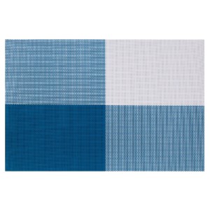 Tafelmatstel, 4-delig, Blue, 45 × 30 cm