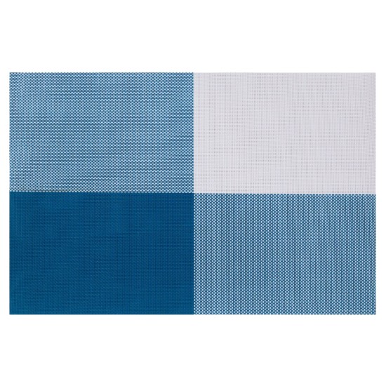 Set di tovagliette 4 pezzi, Blue, 45 × 30 cm