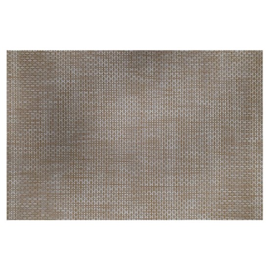 Conjunto de 4 tapetes de mesa, marrom claro, 45 × 30 cm