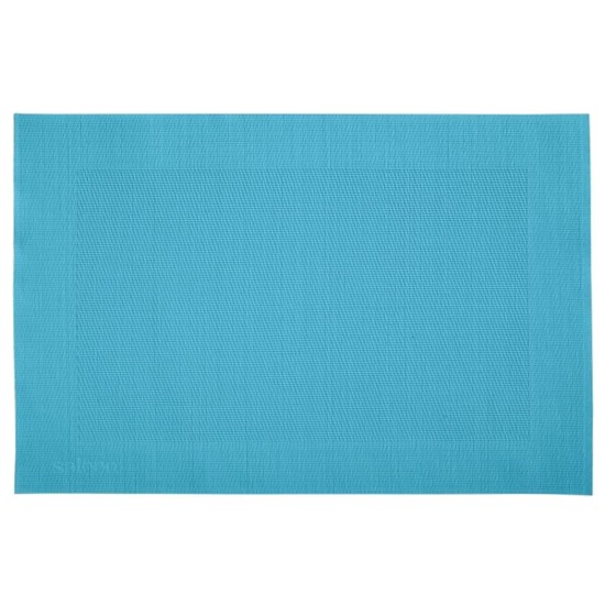 Tafelmat "Rahmen", 42 x 32 cm, vinyl, kleur "aquamarin" - Saleen