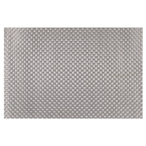 Set van 4 tafelmatten, Zilver, 45 x 30 cm