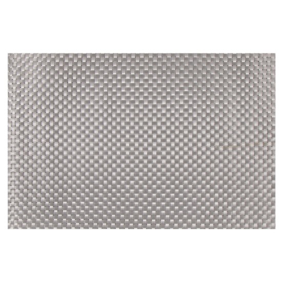 Set di 4 tovagliette, Argento, 45 x 30 cm