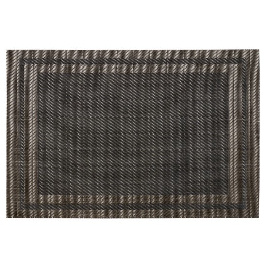 Set di 4 sottopiatti, 45 x 30 cm, nero