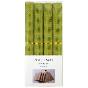 Set 4 naproane 45 x 30 cm, Verde