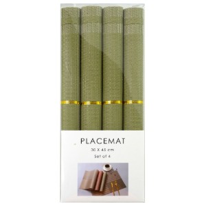 Set 4 naproane 45 x 30 cm, Verde