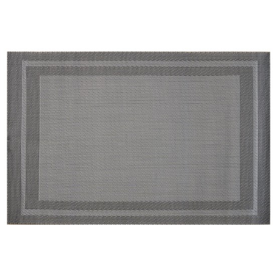 Set med 4 bordsunderlägg, 45 x 30 cm, Grå