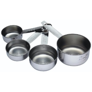 Set van 4 lepels voor het afmeten van ingrediënten, roestvrij staal – Kitchen Craft
