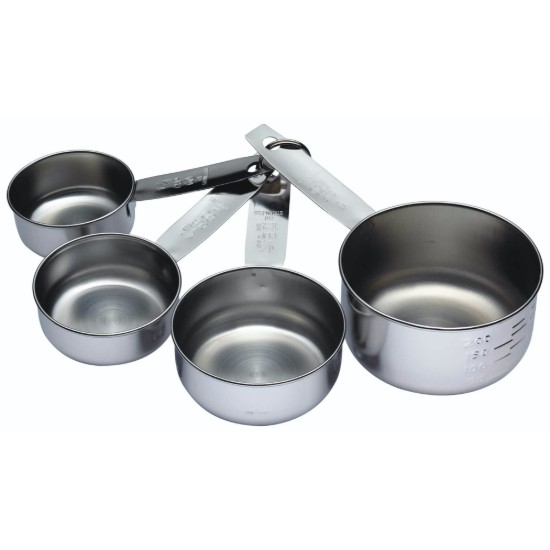 Set de 4 cucharas para medir ingredientes, acero inoxidable – Kitchen Craft