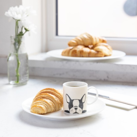 Ceasca espresso "French bulldog" din portelan, 80 ml - Kitchen Craft