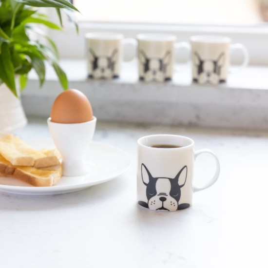 Ceasca espresso "French bulldog" din portelan, 80 ml - Kitchen Craft