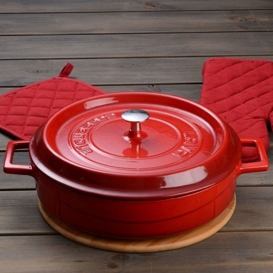 Κατσαρόλα, μαντεμένιο, 24cm/2,47L "Trendy", Red - LAVA