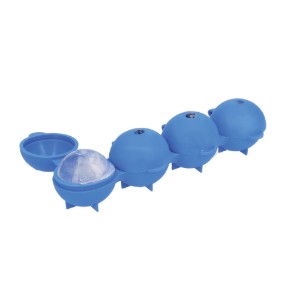 Stampo sferico per ghiaccio, 21,5 × 7 × 4 cm, silicone, blu – prodotto da Kitchen Craft