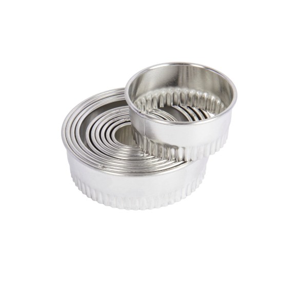Conjunto de 11 formas redondas, para cortar pastelaria, metal, 10 cm – Kitchen Craft