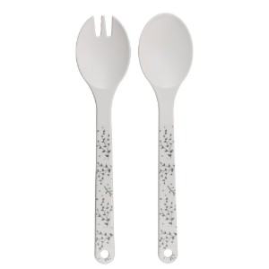 Set van 2 saladebestek, gerecycled plastic, "Natural Elements" - Kitchen Craft