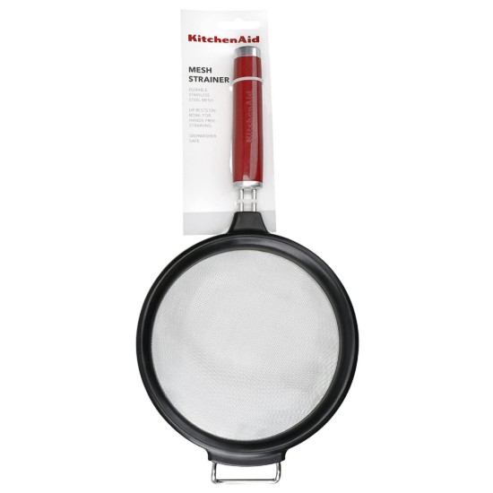 Stainless steel strainer, 18cm, "Empire Red" - KitchenAid brand
