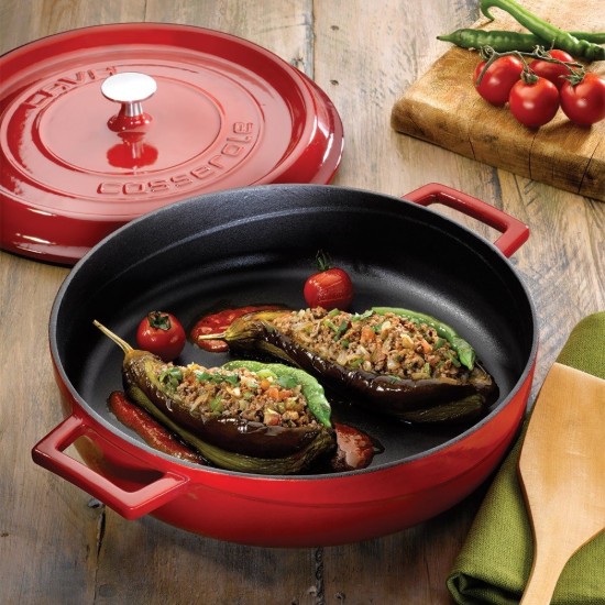 Κατσαρόλα, μαντεμένιο, 24cm/2,47L "Trendy", Red - LAVA