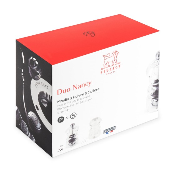 Set mlinac za papar i posuda za sol, 9 cm, akril, "Nancy" – Peugeot