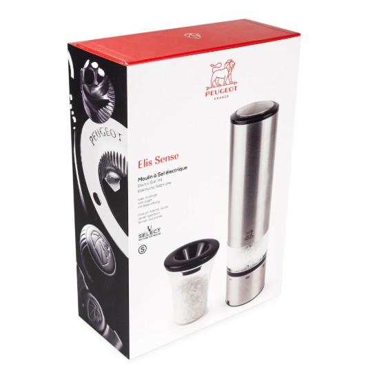 Macina sale elettrico, 20 cm, acciaio inossidabile, "Elis U'Select" – Peugeot