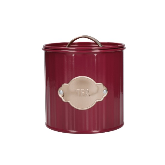 Σετ 3 δοχείων για τσάι, καφέ και ζάχαρη, 1L, Burgundy - Kitchen Craft