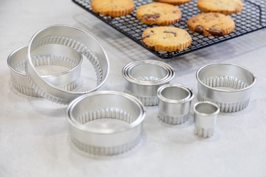 Conjunto de 11 formas redondas, para cortar pastelaria, metal, 10 cm – Kitchen Craft