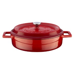 Casseruola, ghisa, 24cm/2,47L "Trendy", Rosso - LAVA