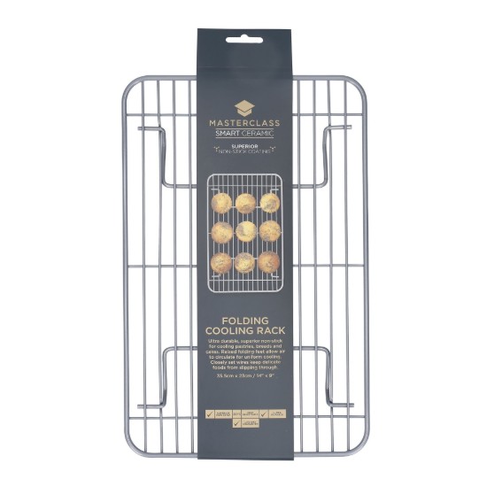 Koelrek, koolstofstaal, 35,5 × 23 cm, "MasterClass" – Kitchen Craft