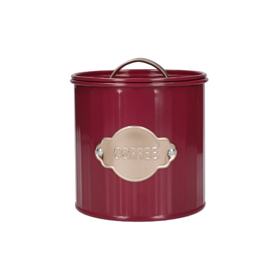Σετ 3 δοχείων για τσάι, καφέ και ζάχαρη, 1L, Burgundy - Kitchen Craft